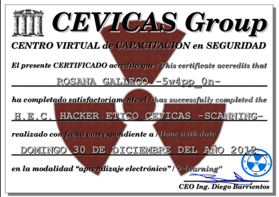 Estimado visitante, esta es una muestra en baja resolución para que visualices el formato del Certificado Digital de Estudios que otorga Cevicas Group Internacional